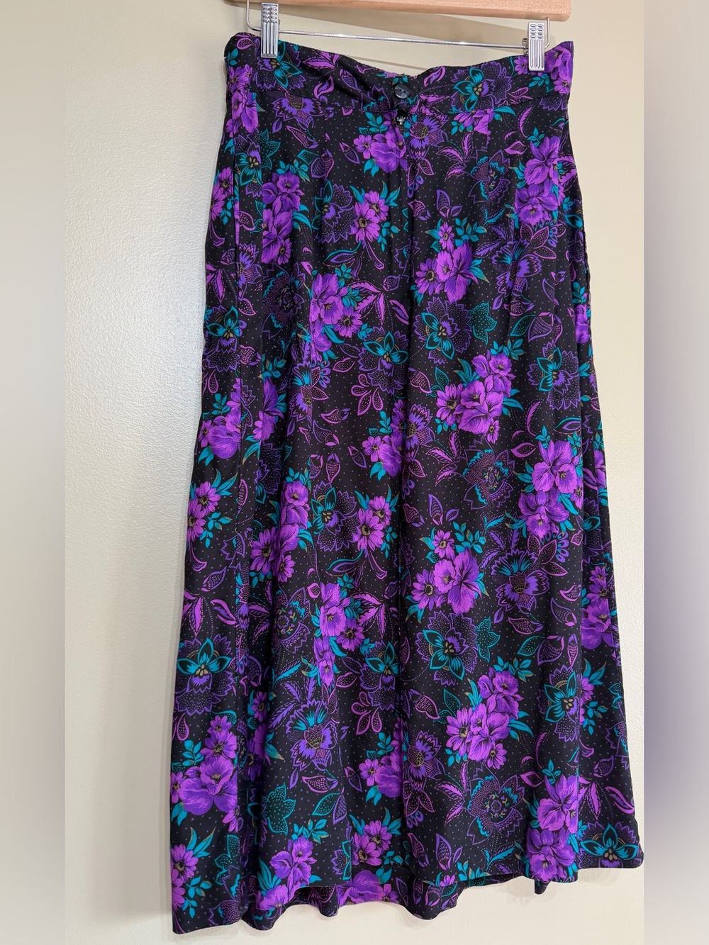 Vintage 80’s Fashion Gallery Floral Statement Skirt Set - Picture 14 of 16